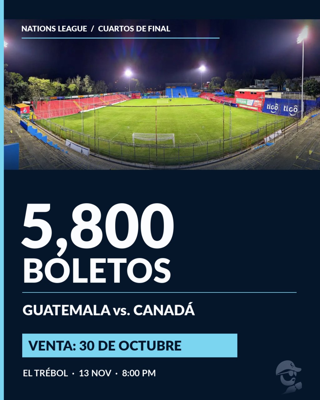 Guatemala–Canadá: así se distribuirán los 5,800 boletos en El&nbsp;Trébol
