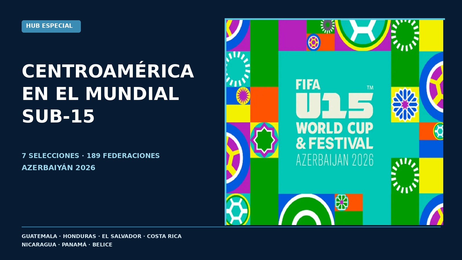 Selecciones centroamericanas en la Copa Mundial y Festival Sub-15 de FIFA 2026 en Azerbaiyán
